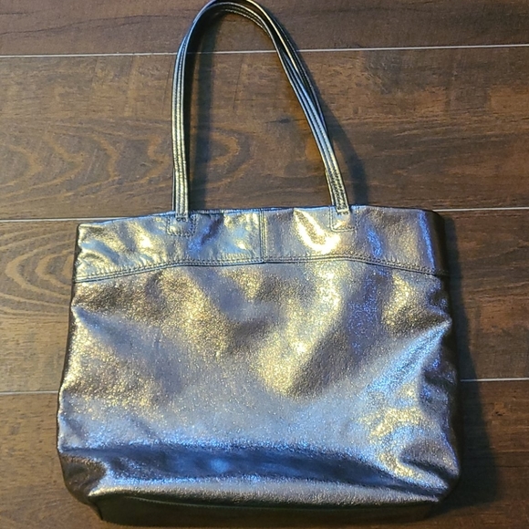 COACH - Julia Metallic Leather Perry Tote - Picture 10 of 11